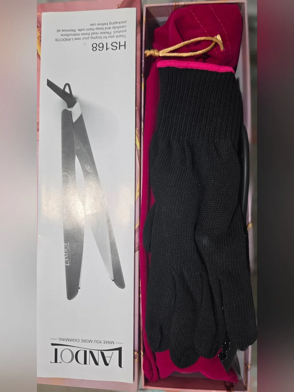 Pink Ceramic Hair Straightener with Digital Display